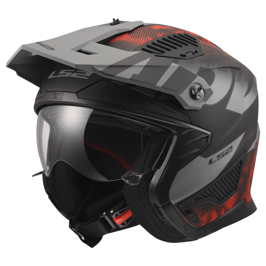 Casco LS2 606 Drifter Gas Gris / Rojo / Mate