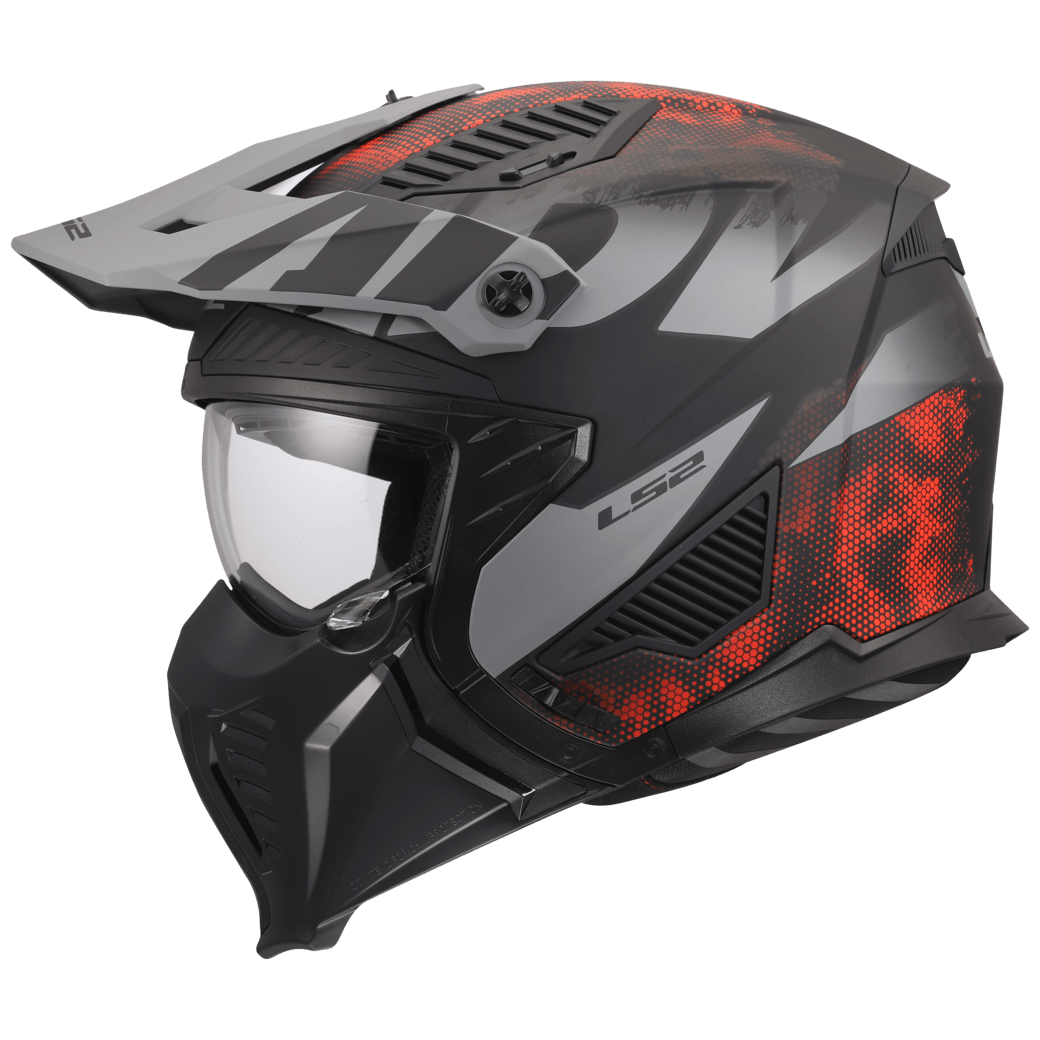 Casco LS2 606 Drifter Gas Gris / Rojo / Mate