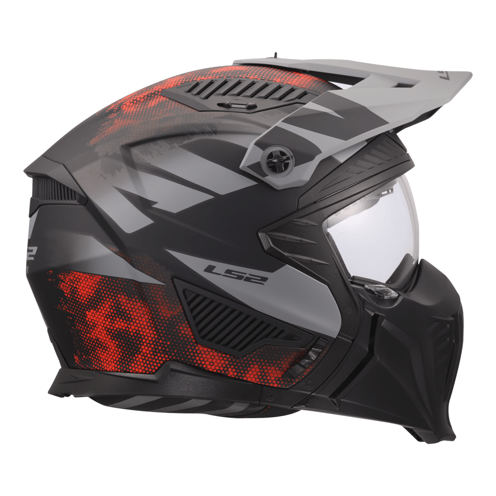 Casco LS2 606 Drifter Gas Gris / Rojo / Mate