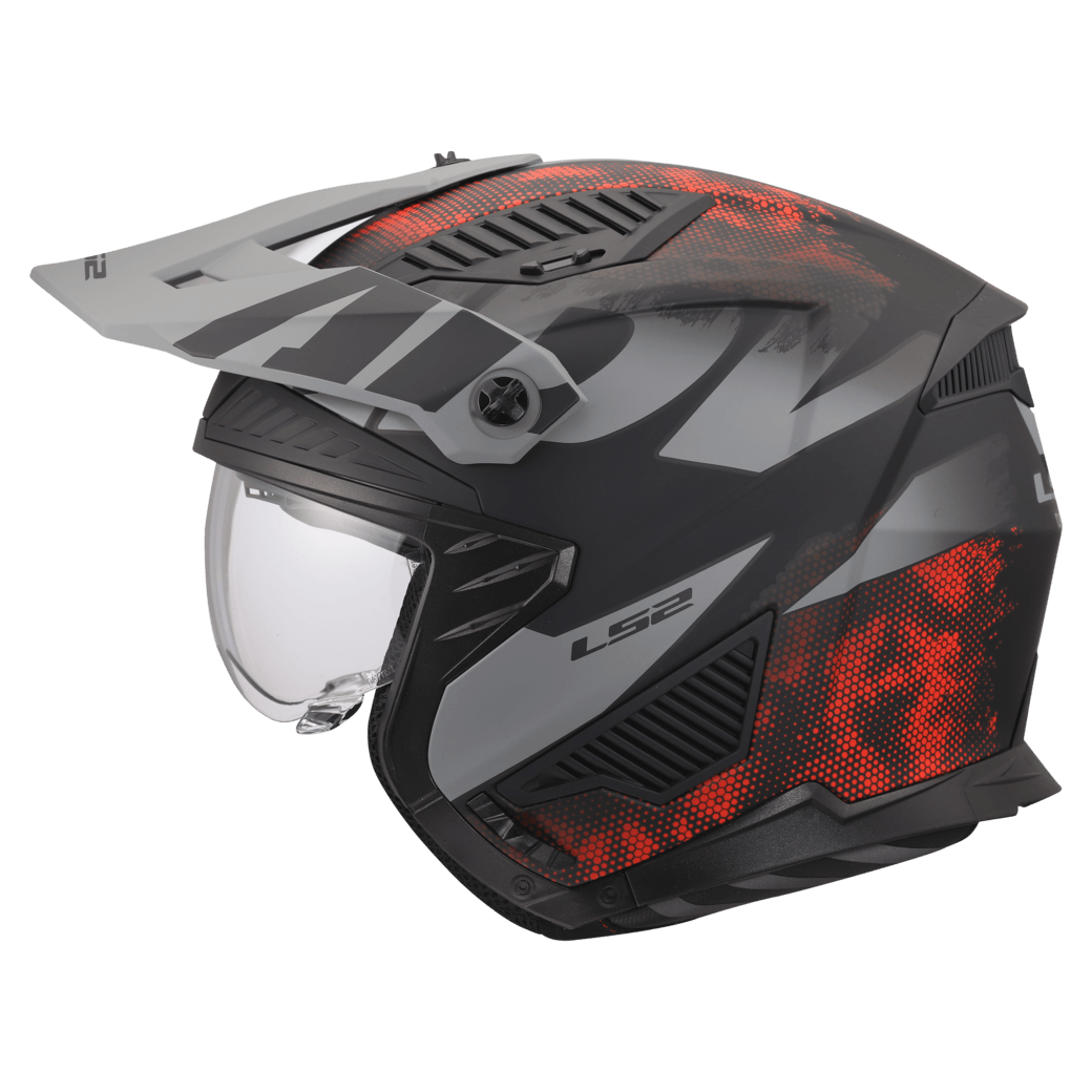 Casco LS2 606 Drifter Gas Gris / Rojo / Mate
