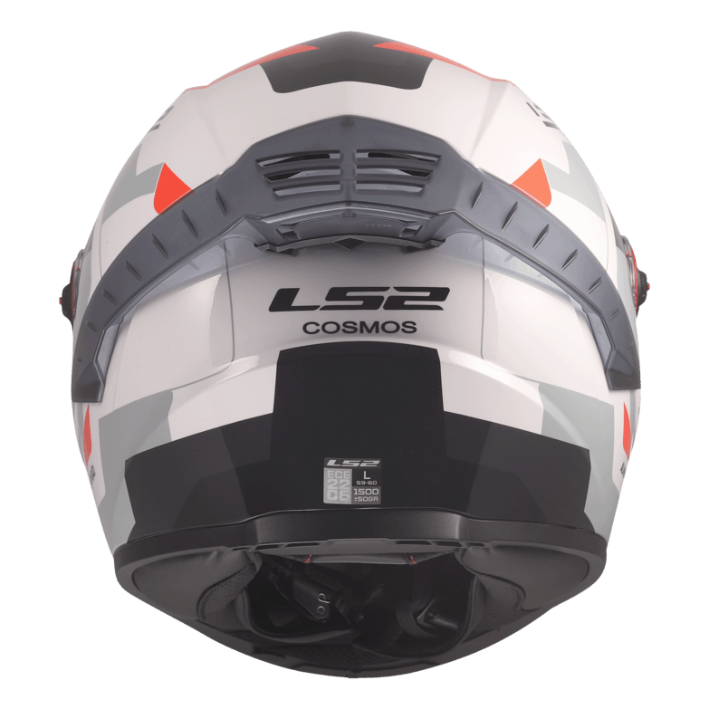 Casco LS2 816 Cosmos Bokanix Blanco / Rojo / Mate