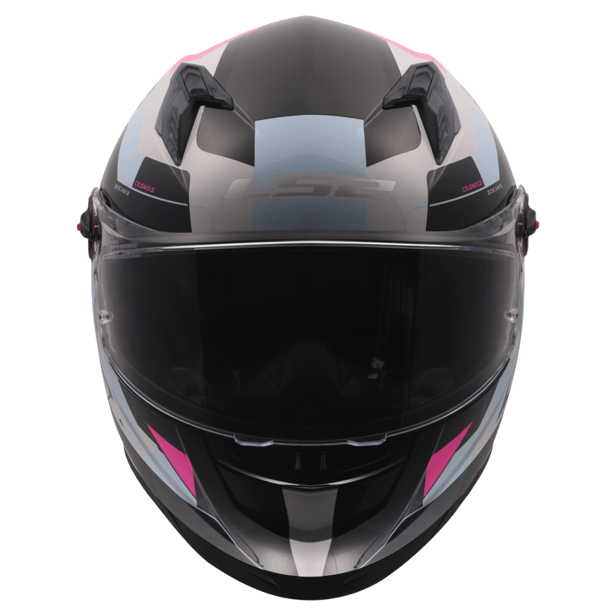 Casco LS2 816 Cosmos Bokanix Blanco / Rosa / Brillo