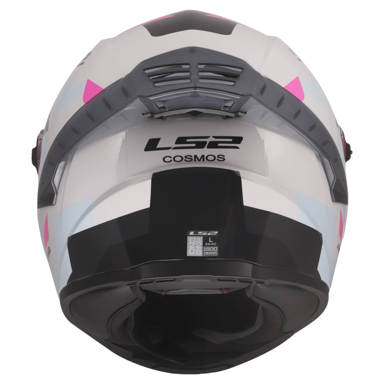 Casco LS2 816 Cosmos Bokanix Blanco / Rosa / Brillo