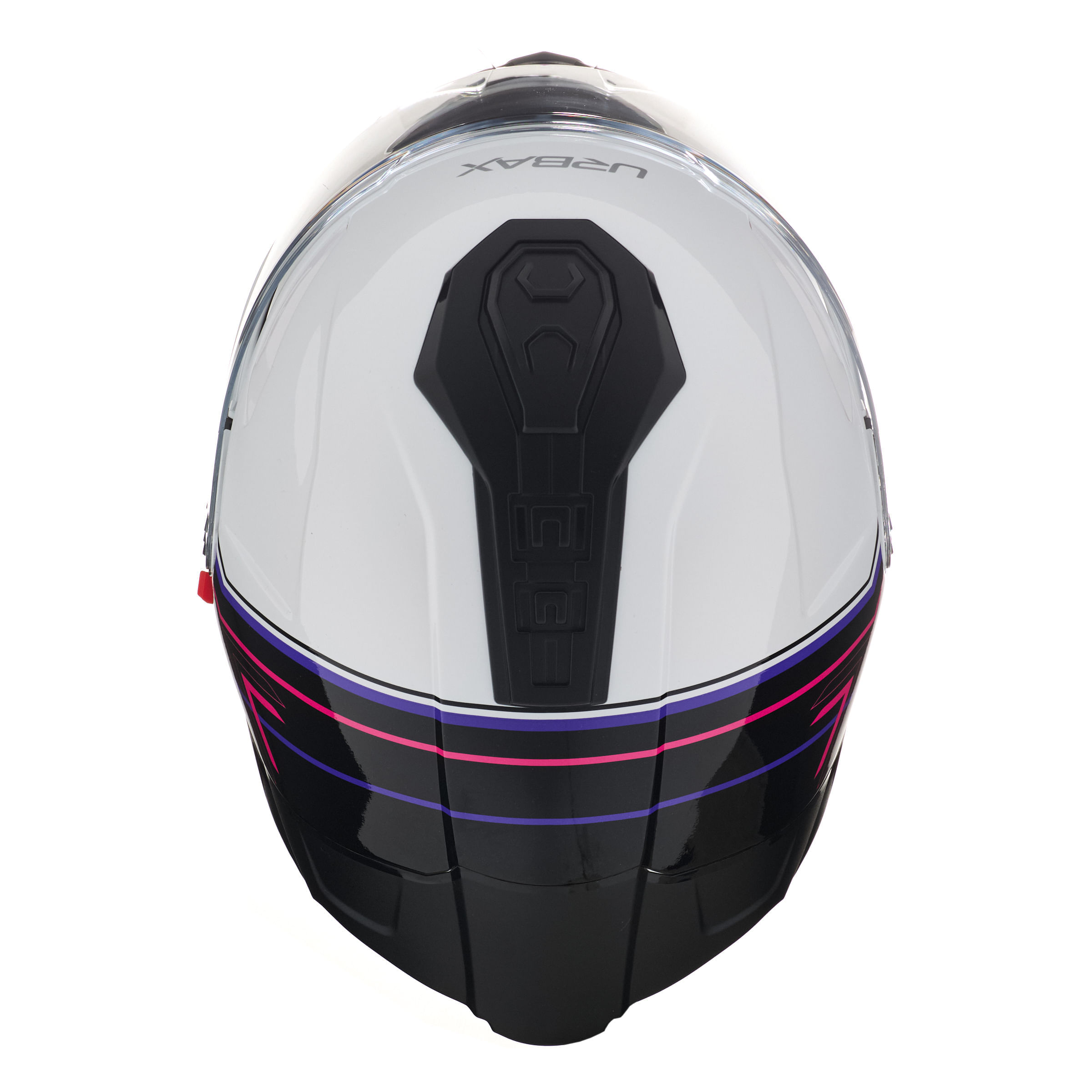 Casco Urbax 911 Atlas Duplo Blanco / Rosa / Brillo