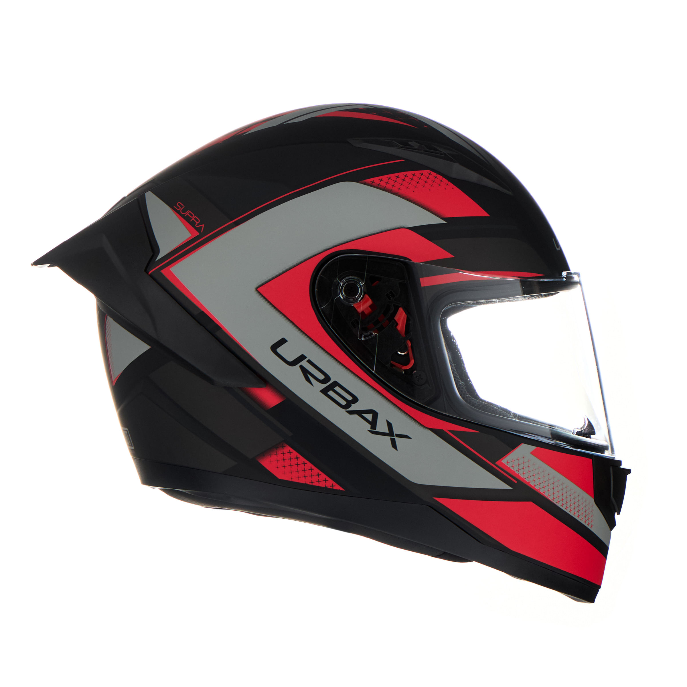 Casco Urbax 313 Ava Supra Negro / Rojo / Mate