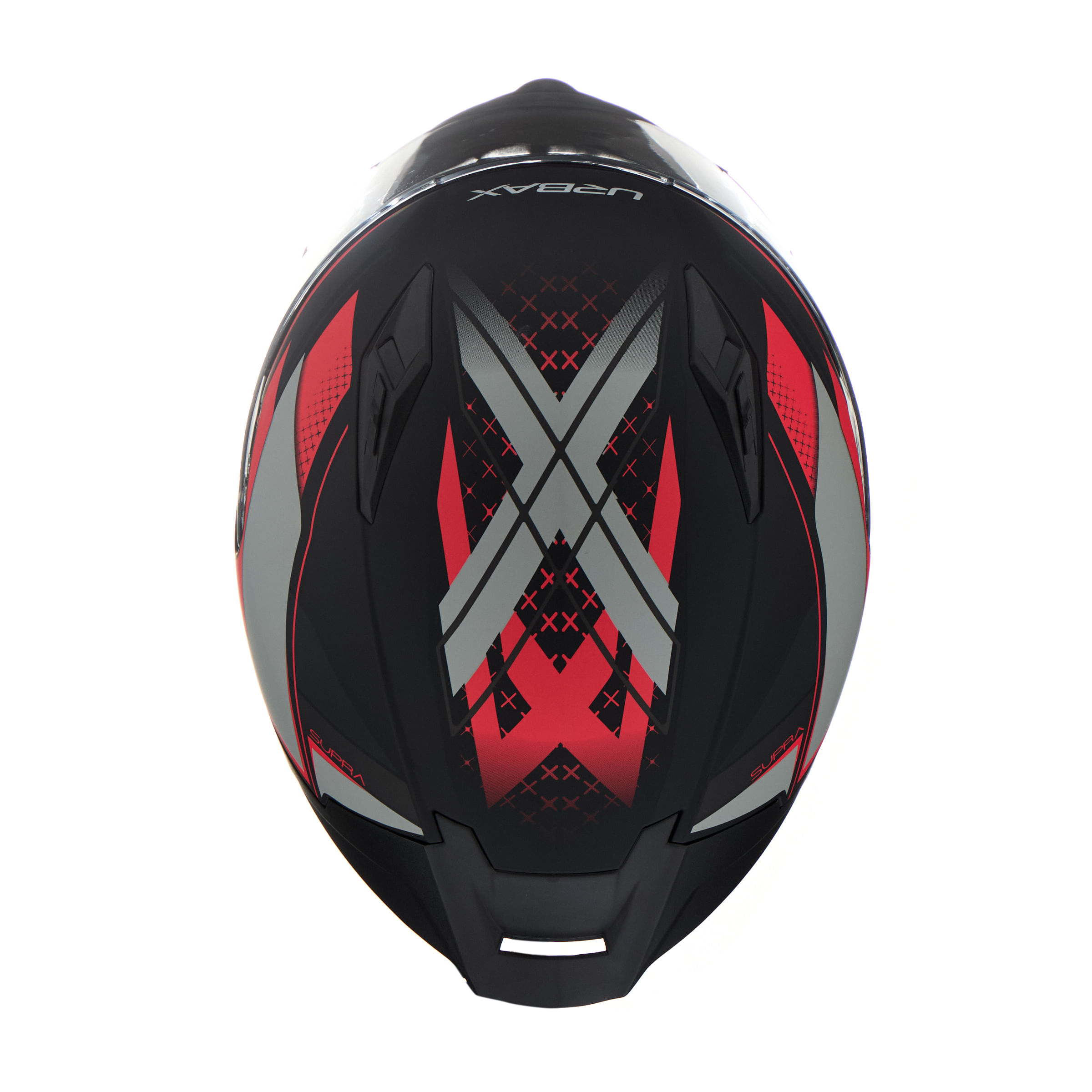 Casco Urbax 313 Ava Supra Negro / Rojo / Mate