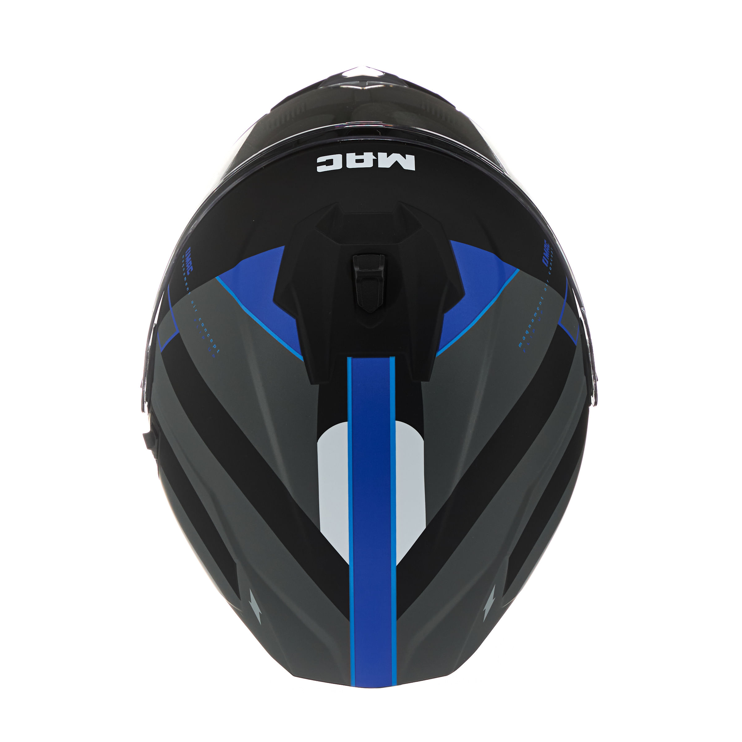 Casco MAC 166 Blaze Arkad Negro / Azul / Mate