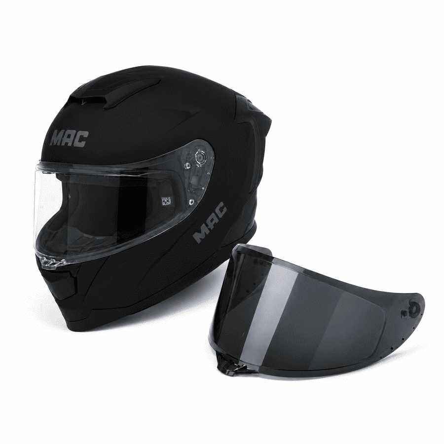 Casco MAC 956 Ozono Solid Negro / Mate