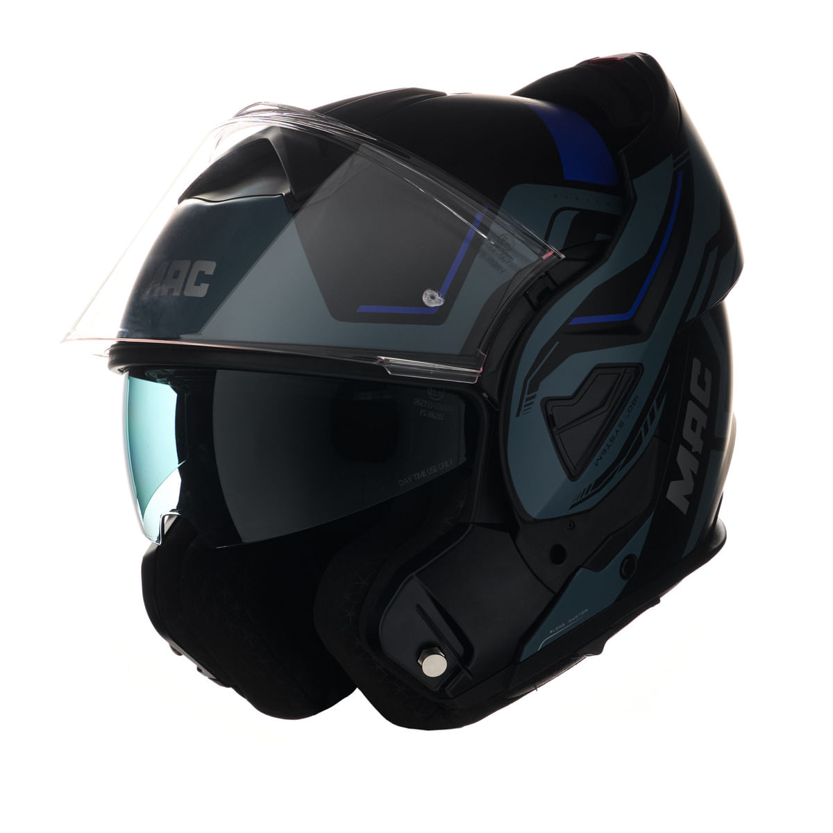 Casco MAC 628 Eclipse Stellar Negro / Azul / Mate