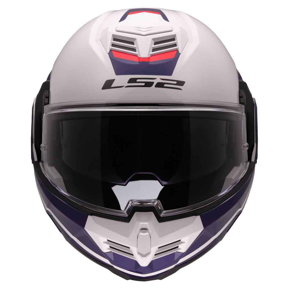Casco LS2 906 Advant Swipe Blanco / Azul / Brillo