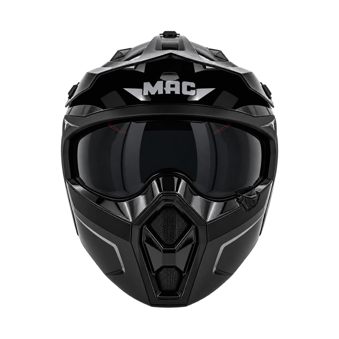 Casco MAC Edge Crash Negro / Gris / Mate