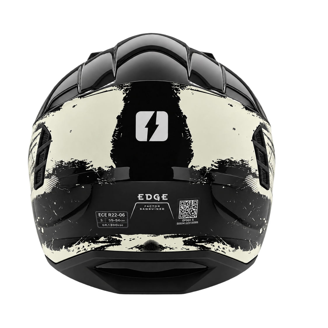 Casco MAC Edge Crash Negro / Gris / Mate