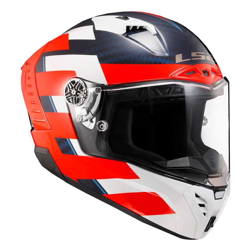 Casco LS2 805 Thunder II Carbono Alliance Rojo / Azul / Brillo
