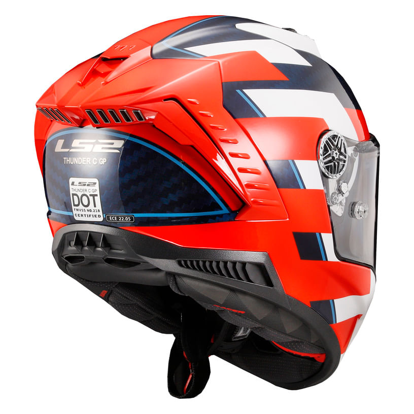 Casco LS2 805 Thunder II Carbono Alliance Rojo / Azul / Brillo