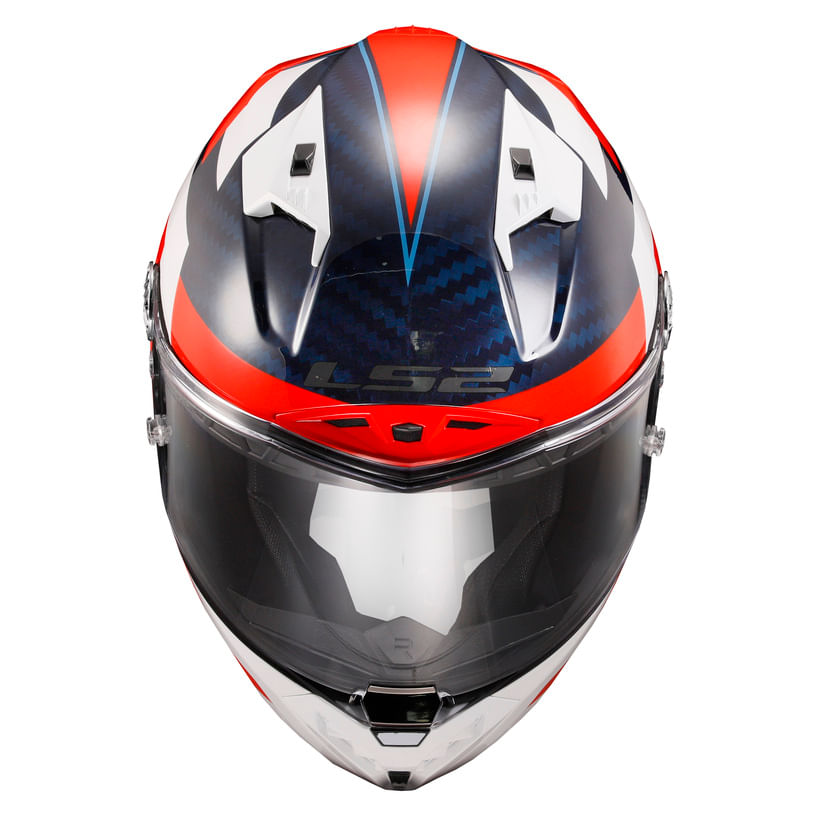 Casco LS2 805 Thunder II Carbono Alliance Rojo / Azul / Brillo
