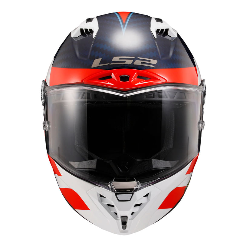 Casco LS2 805 Thunder II Carbono Alliance Rojo / Azul / Brillo