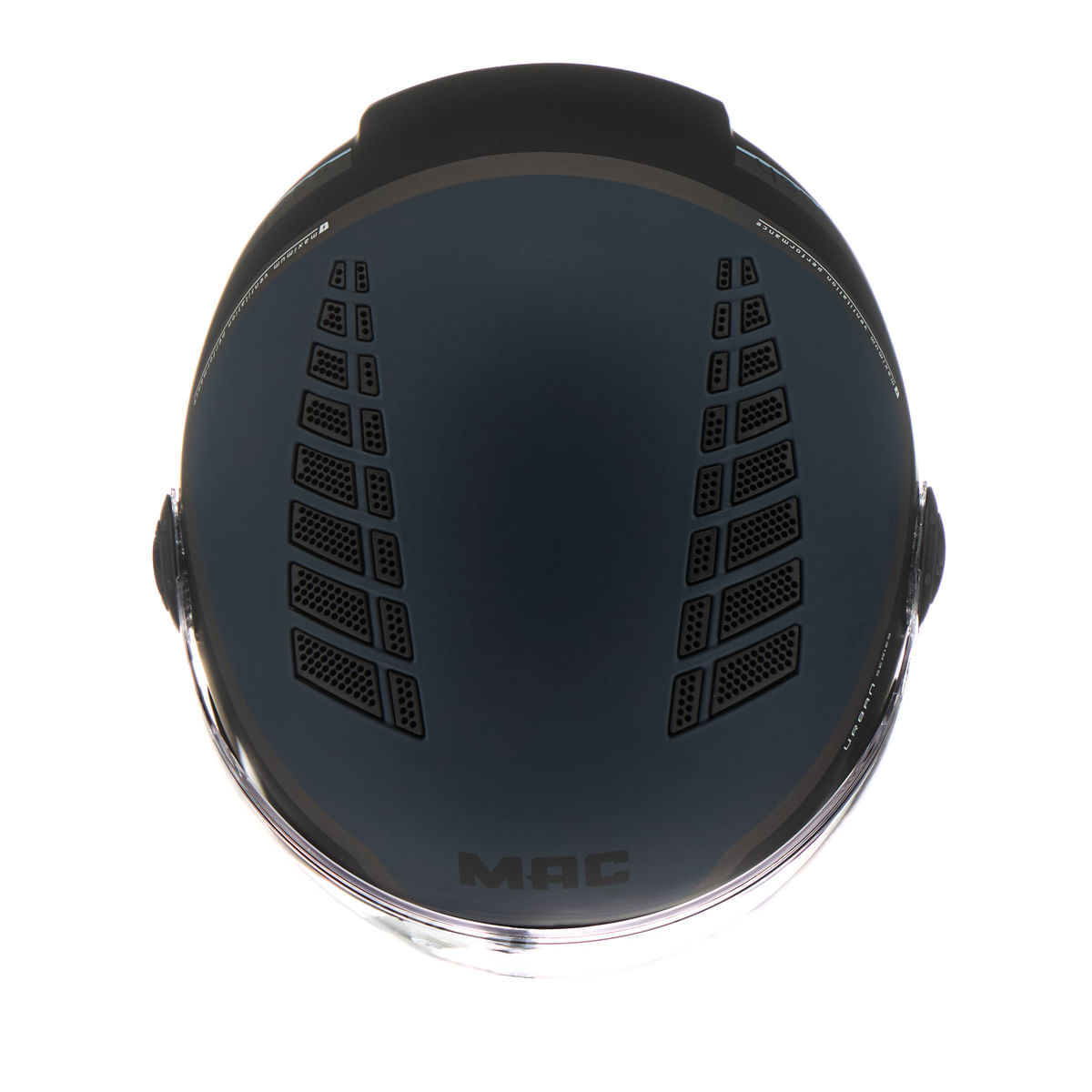 Casco MAC 230 Addax Sash Negro / Azul / Mate