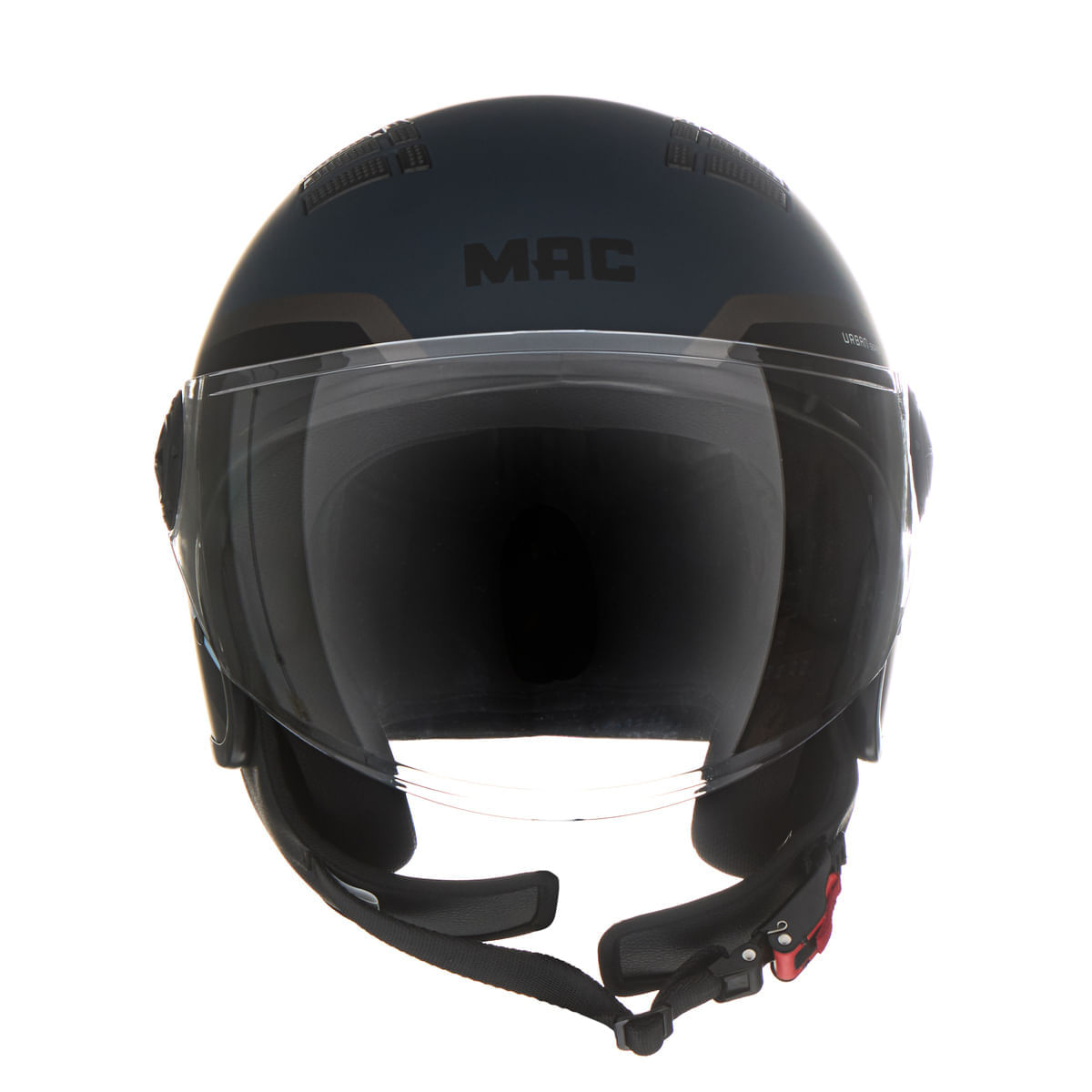 Casco MAC 230 Addax Sash Negro / Azul / Mate