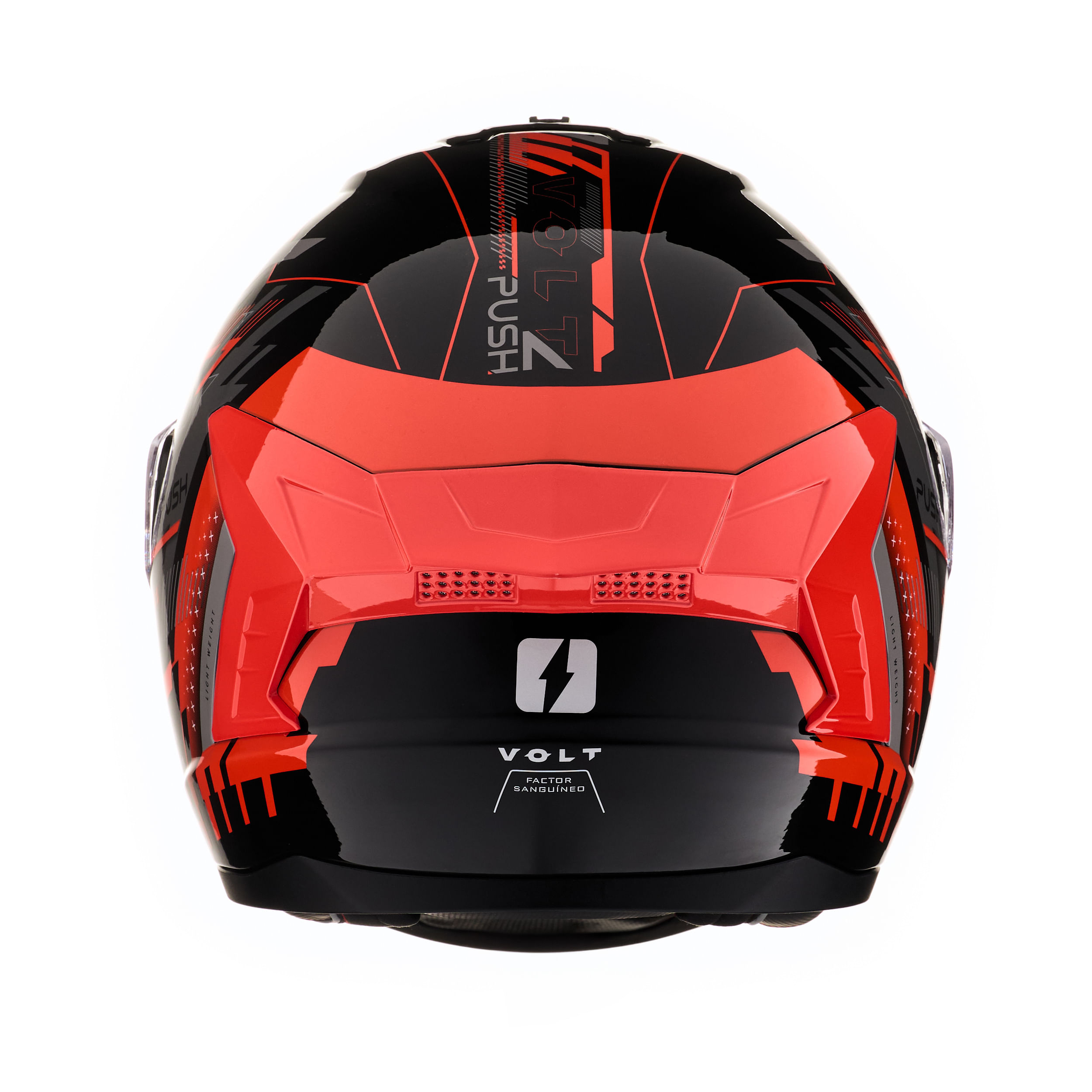 Casco MAC 070 Volt Push Negro / Naranja / Brillo