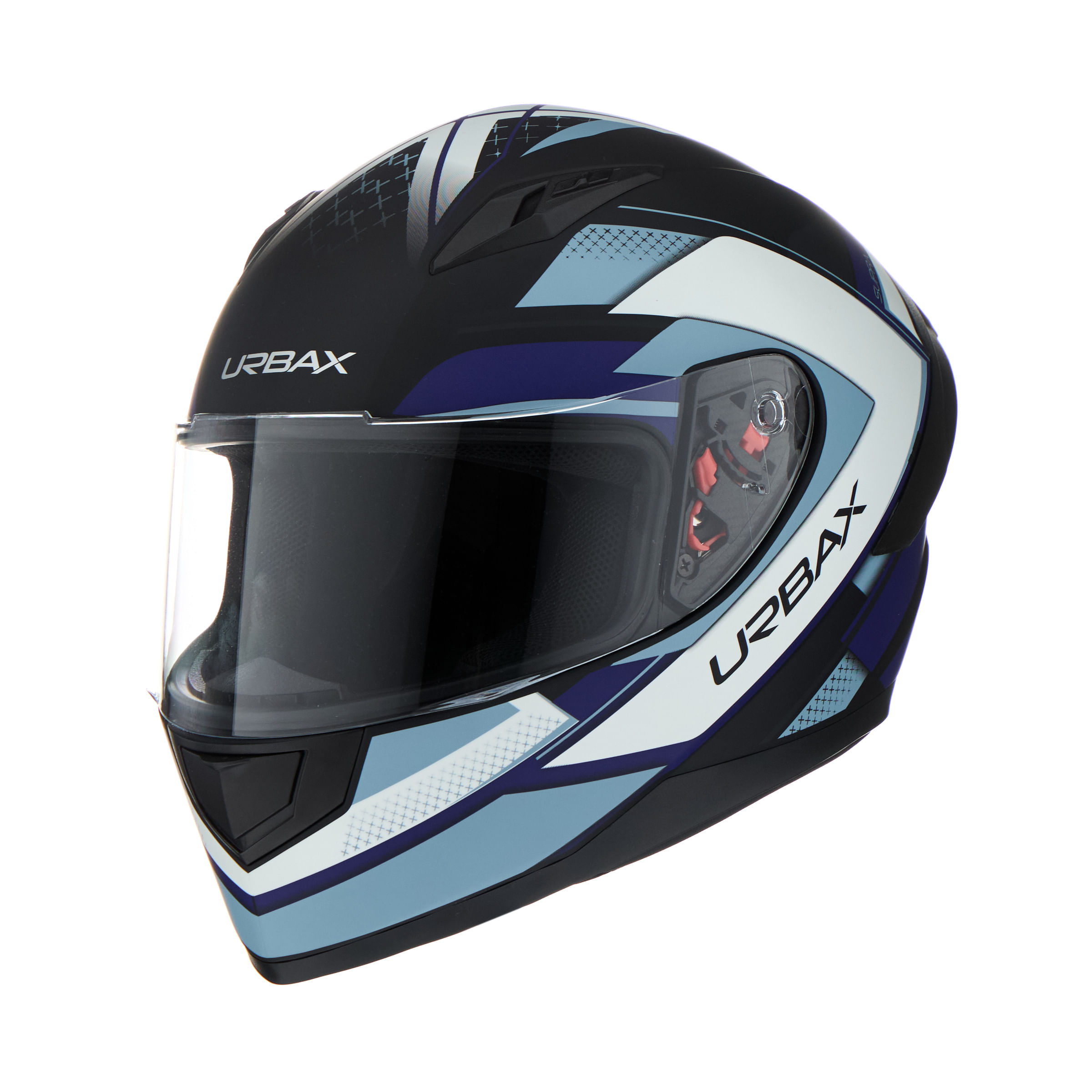 Casco Urbax 313 Ava Supra Negro / Azul / Brillo