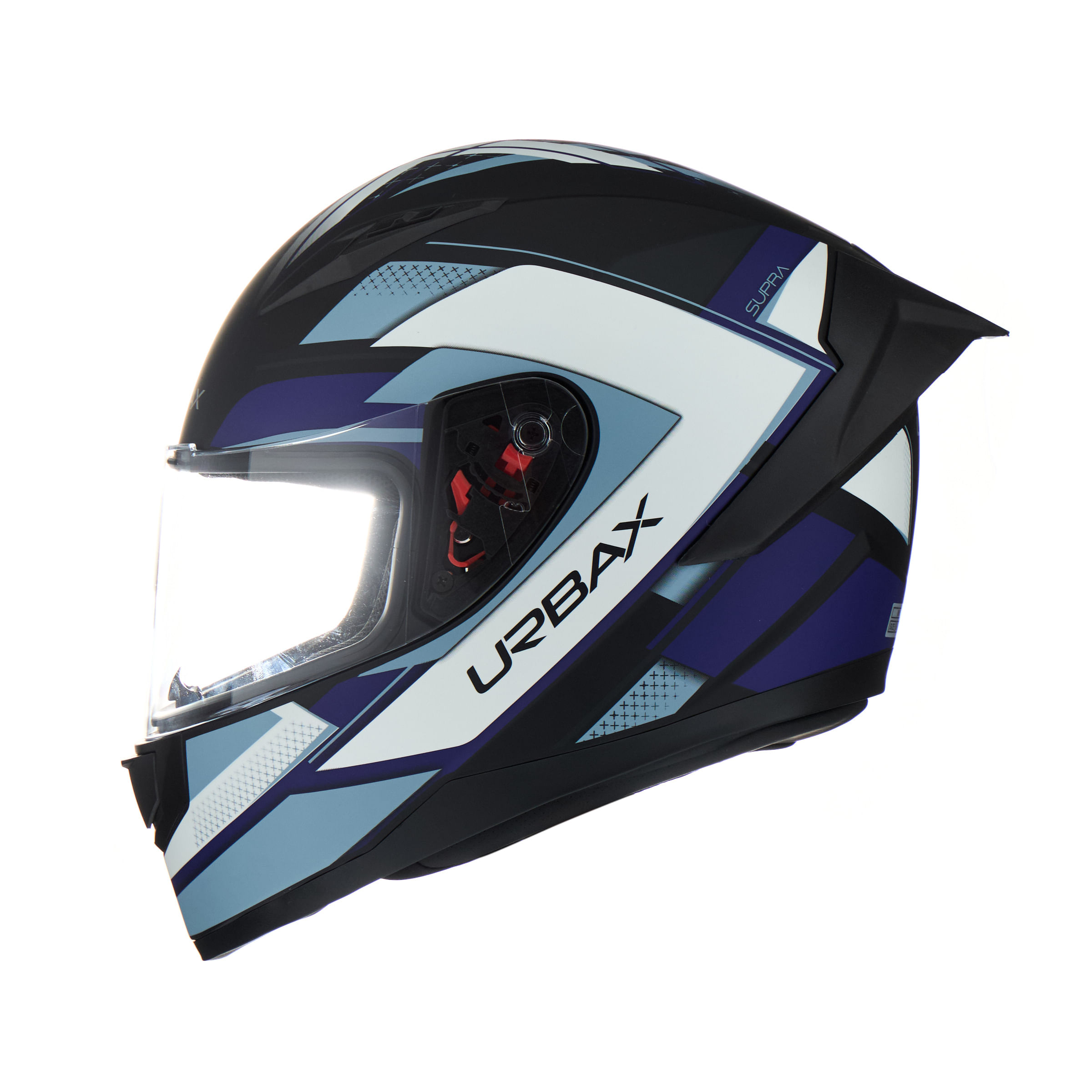 Casco Urbax 313 Ava Supra Negro / Azul / Brillo
