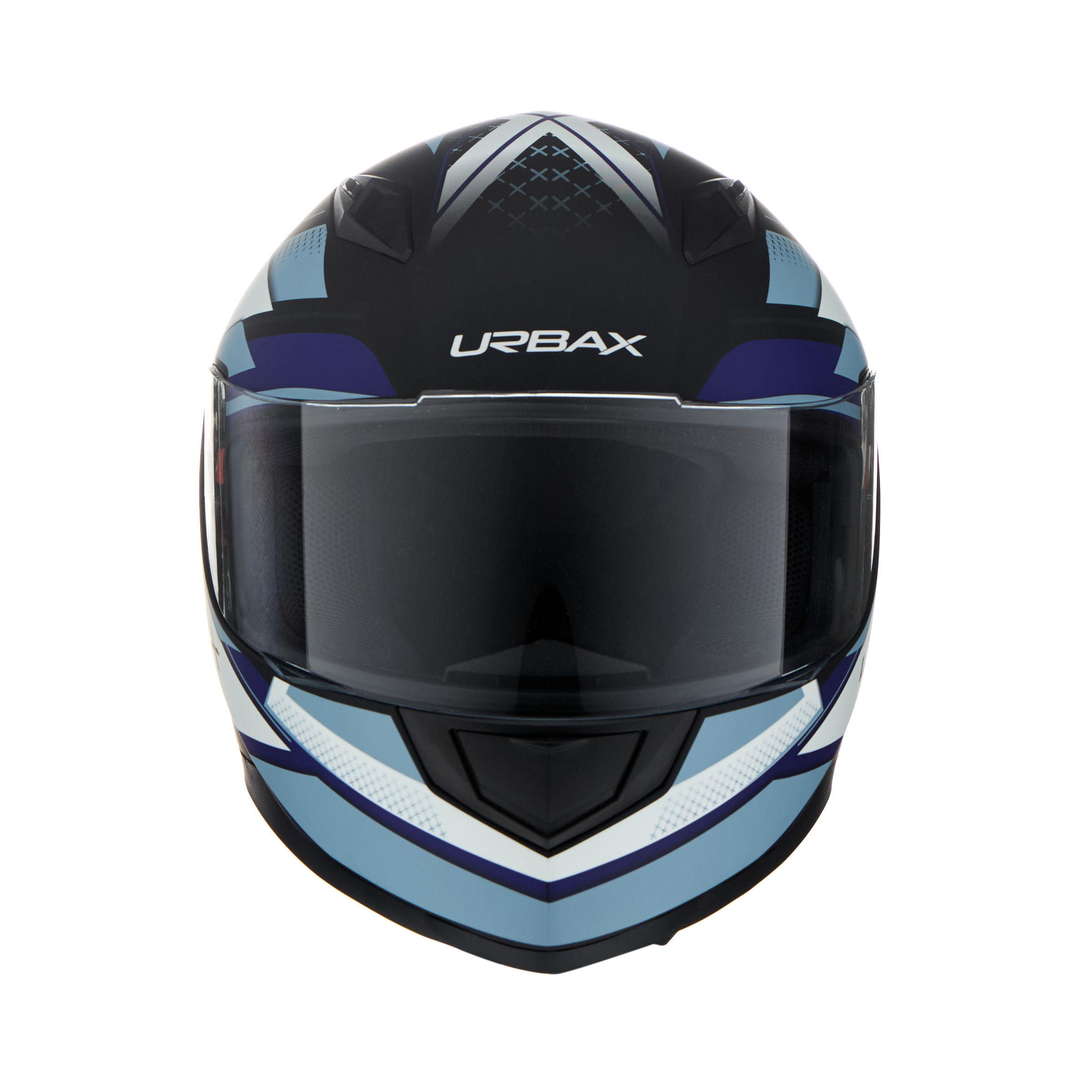 Casco Urbax 313 Ava Supra Negro / Azul / Brillo