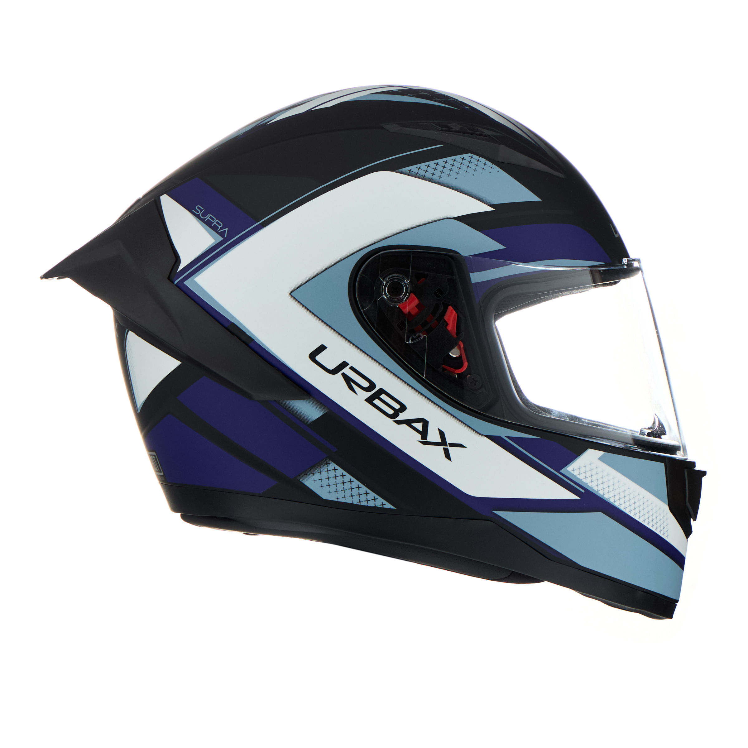 Casco Urbax 313 Ava Supra Negro / Azul / Brillo