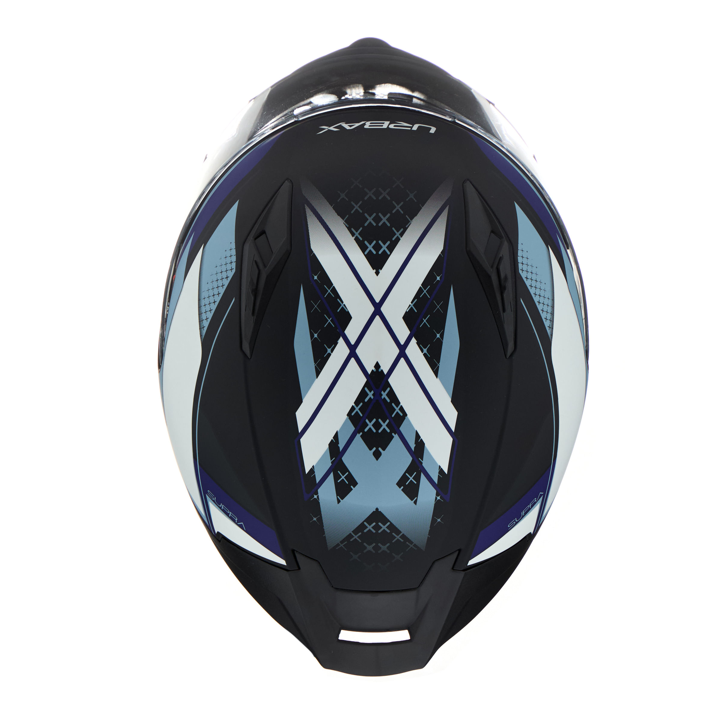 Casco Urbax 313 Ava Supra Negro / Azul / Brillo