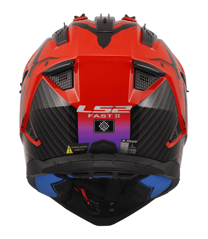 Casco LS2 708 Fast II Wash Rojo Brillo