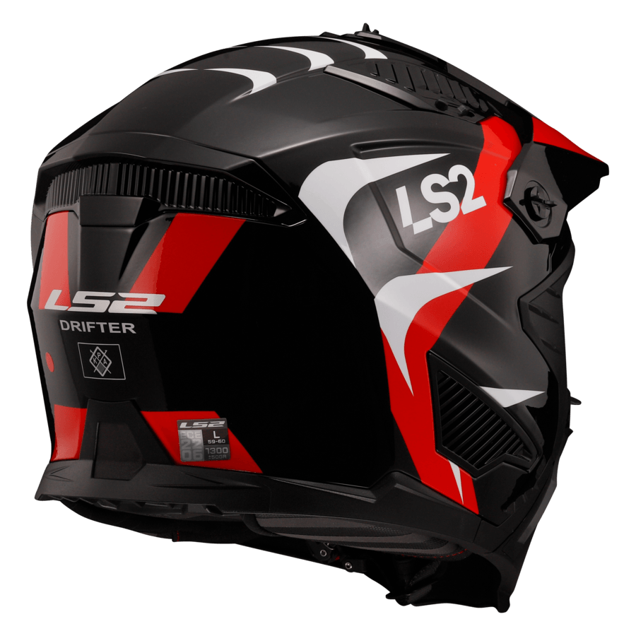 Casco LS2 606 Drifter Triality Rojo / Brillo