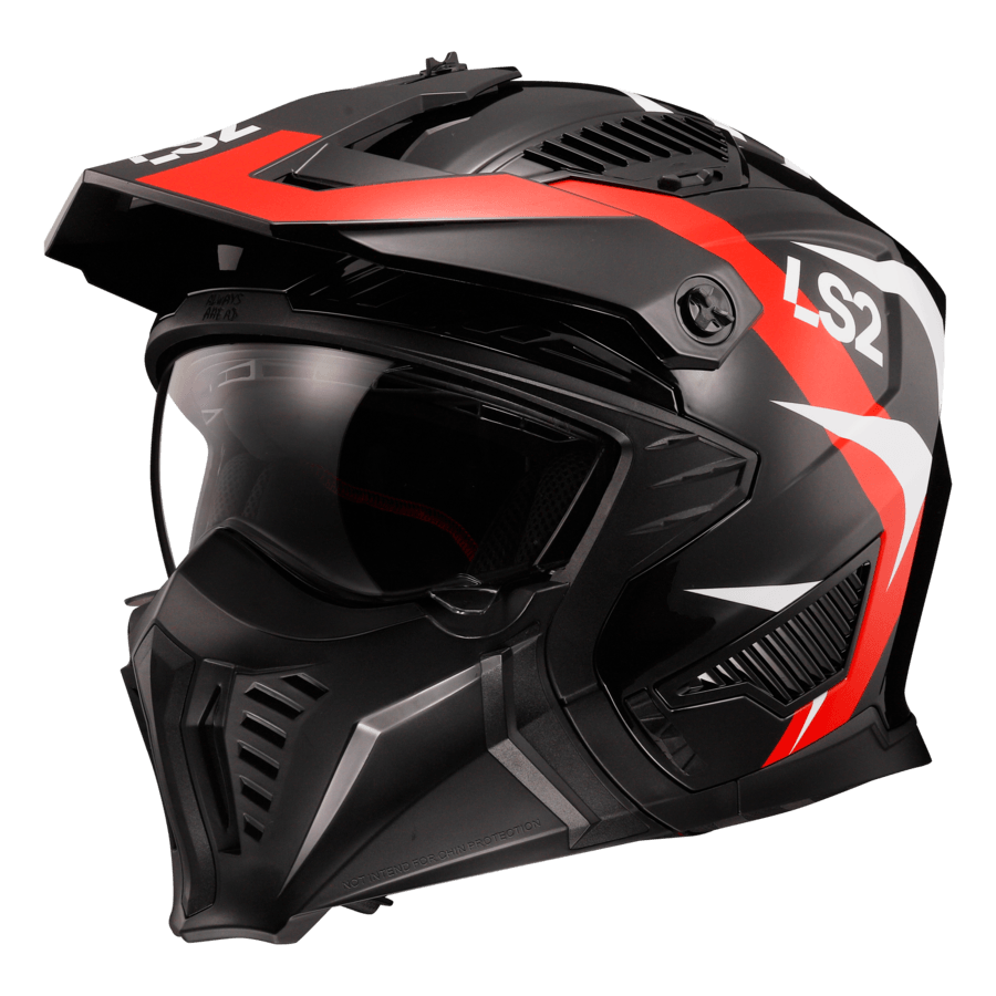 Casco LS2 606 Drifter Triality Rojo / Brillo