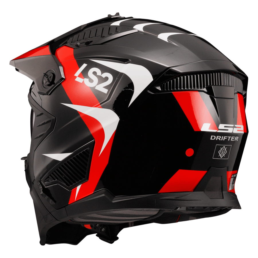 Casco LS2 606 Drifter Triality Rojo / Brillo