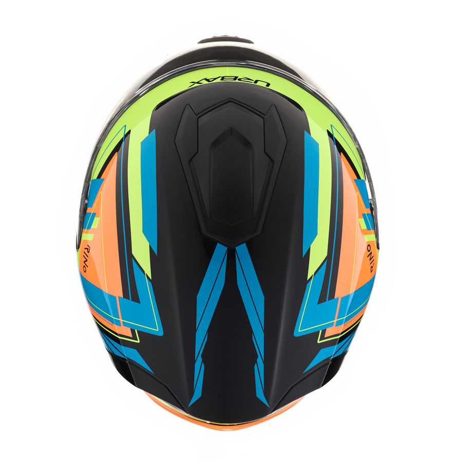 Casco Urbax 018 Mito Rino Fluor / Naranja / Brillo