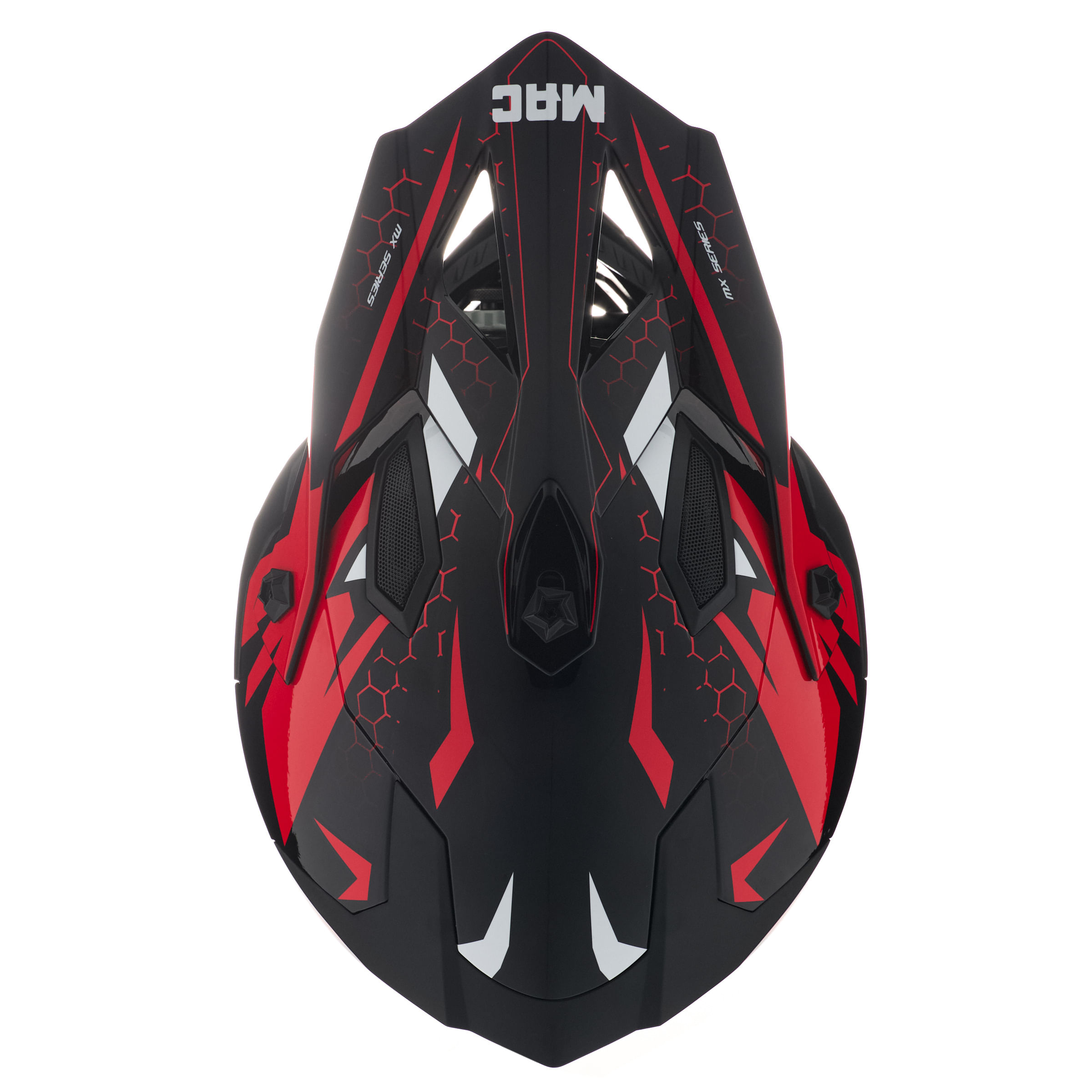 Casco MAC 609 Virtus Winavy Negro / Rojo / Brillo