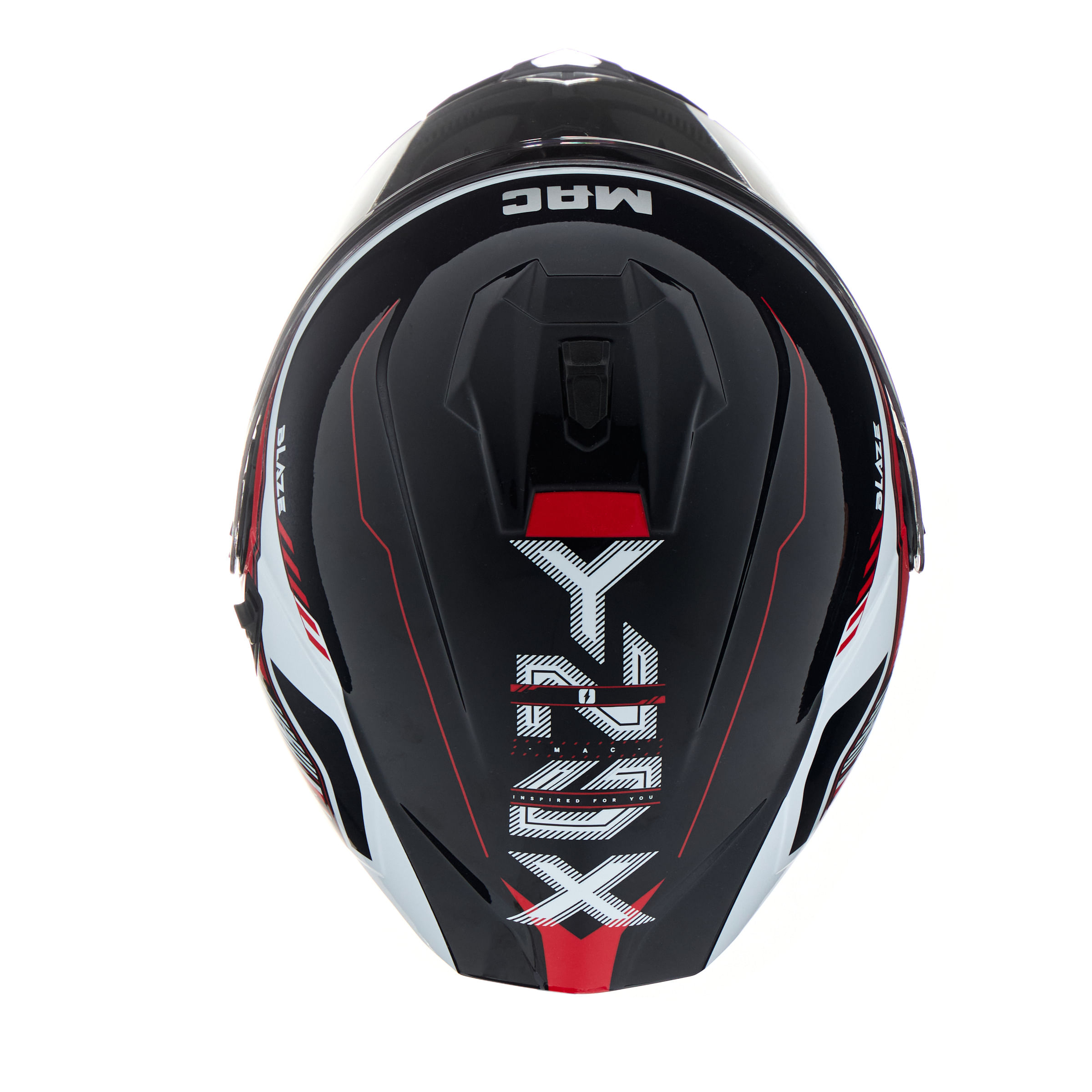 Casco MAC 166 Blaze Ynox Azul / Rojo / Brillo