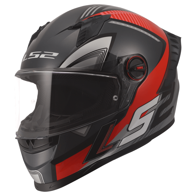 Casco LS2 816 Cosmos Cityrider Titanium / Rojo / Mate