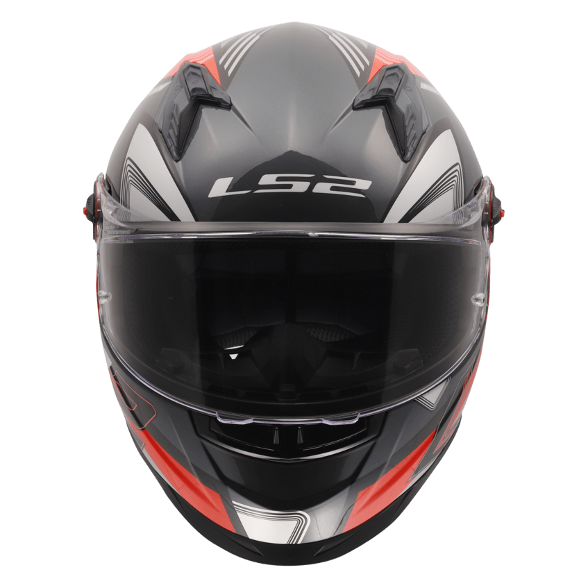 Casco LS2 816 Cosmos Cityrider Titanium / Rojo / Mate