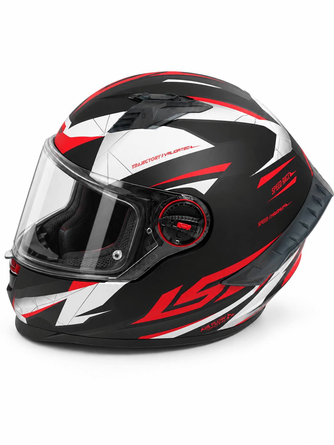 Casco LS2 816 Cosmos Draze Negro / Rojo / Mate