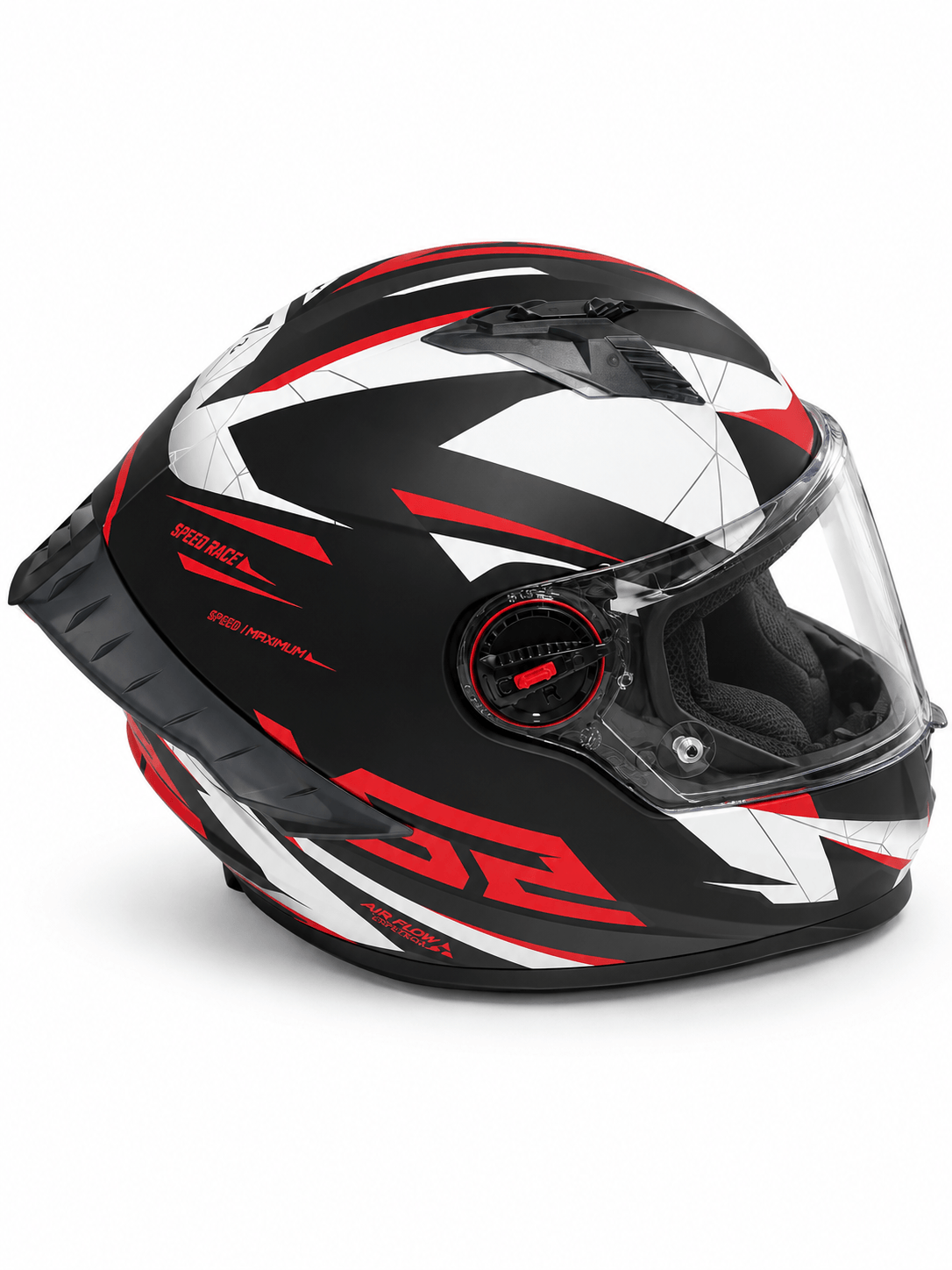 Casco LS2 816 Cosmos Draze Negro / Rojo / Mate