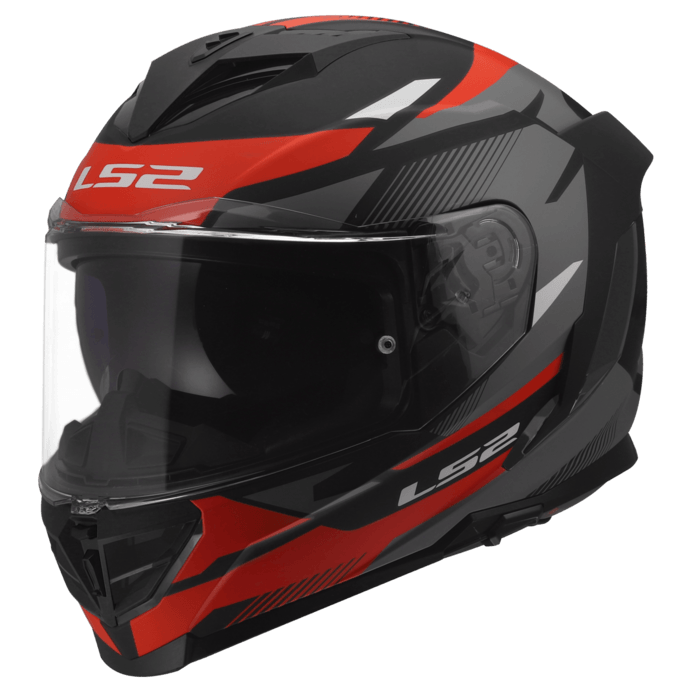 Casco LS2 818 Storm III Komai Negro / Rojo / Mate