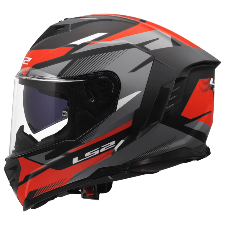 Casco LS2 818 Storm III Komai Negro / Rojo / Mate