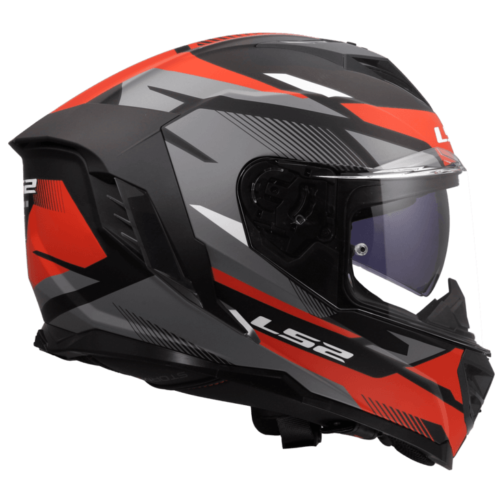 Casco LS2 818 Storm III Komai Negro / Rojo / Mate