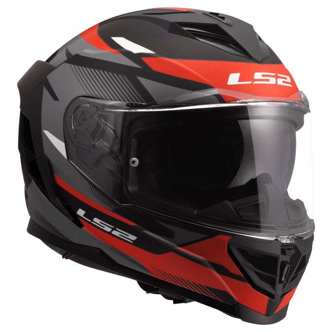 Casco LS2 818 Storm III Komai Negro / Rojo / Mate