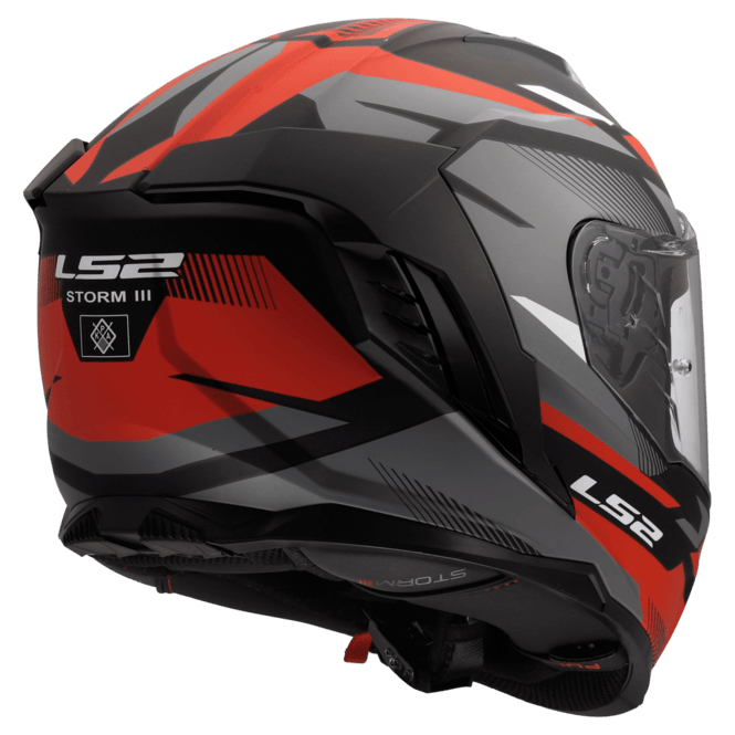 Casco LS2 818 Storm III Komai Negro / Rojo / Mate