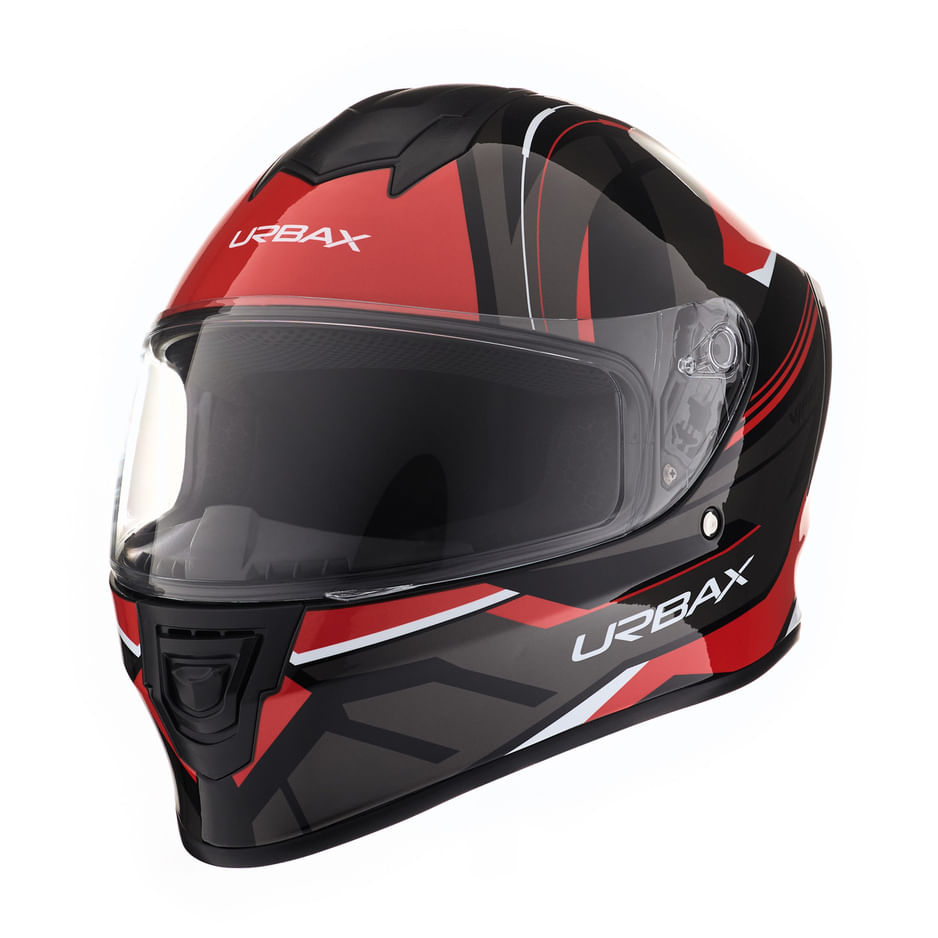 Casco Urbax 018 Mito Viper Negro / Rojo / Brillo