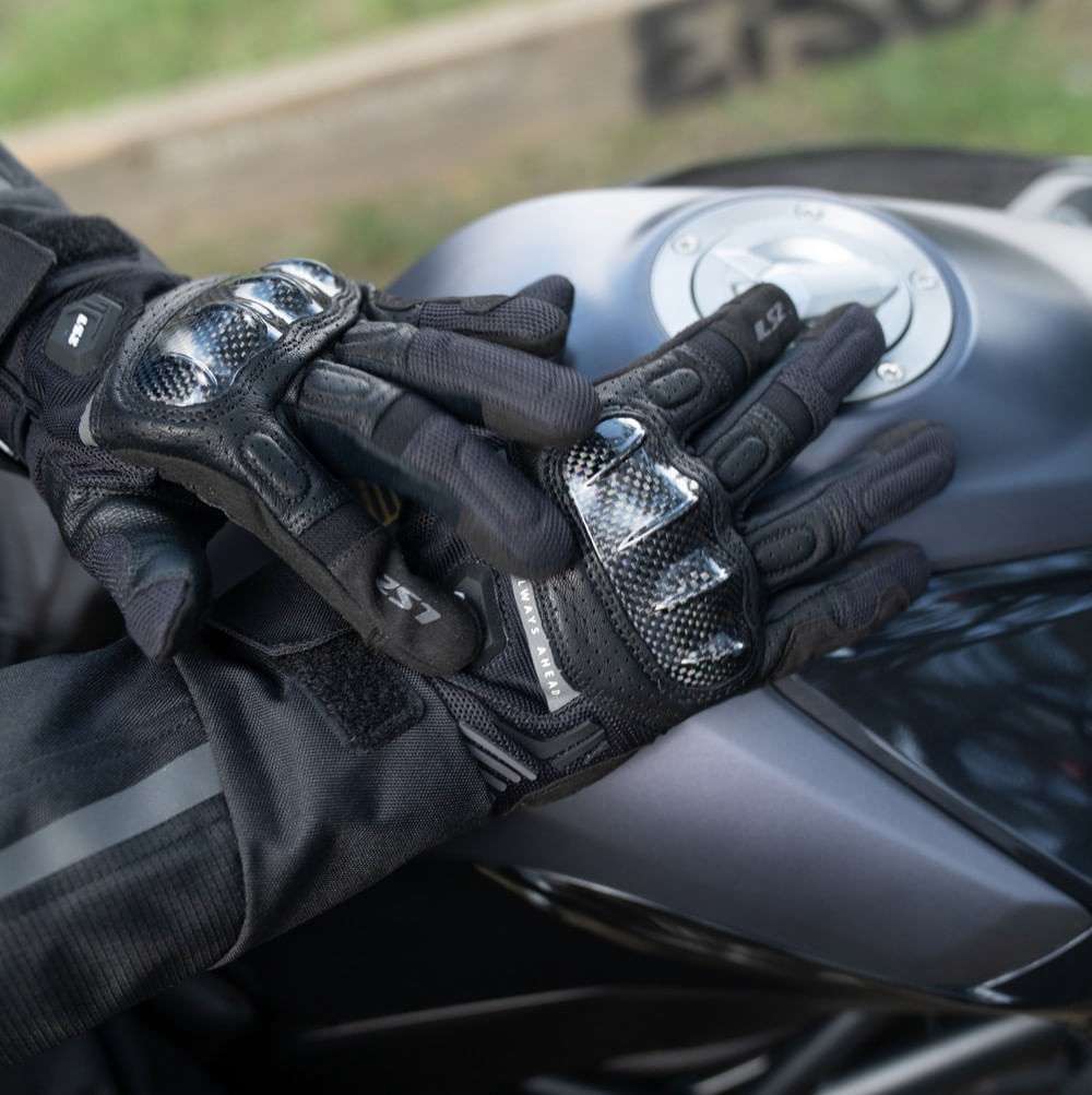 Guante LS2 Atom Hombre Negro