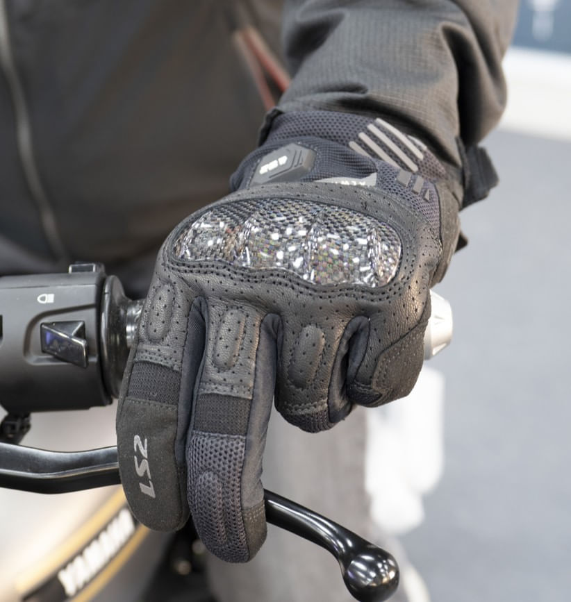 Guante LS2 Atom Hombre Negro