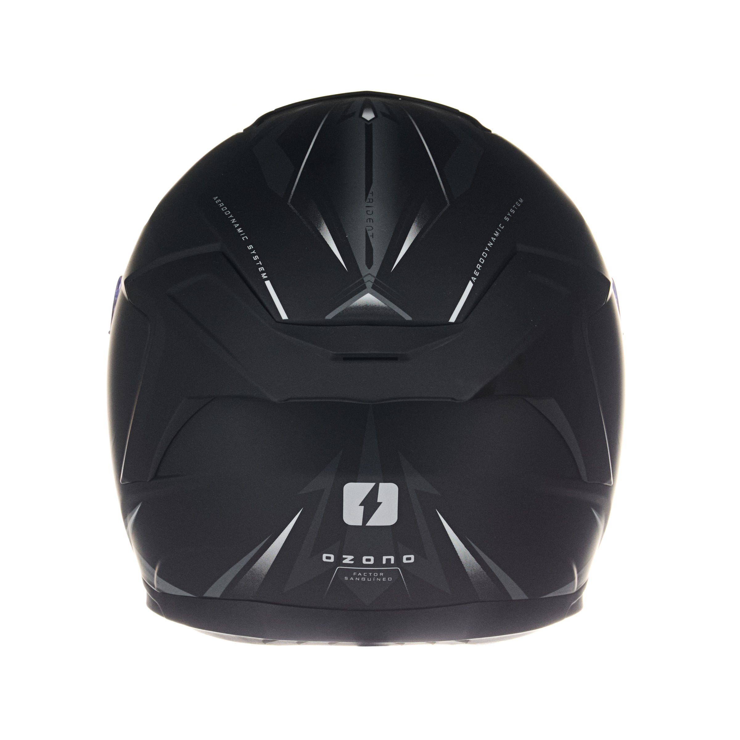 Casco MAC 956 Ozono Trident Negro / Blanco / Mate