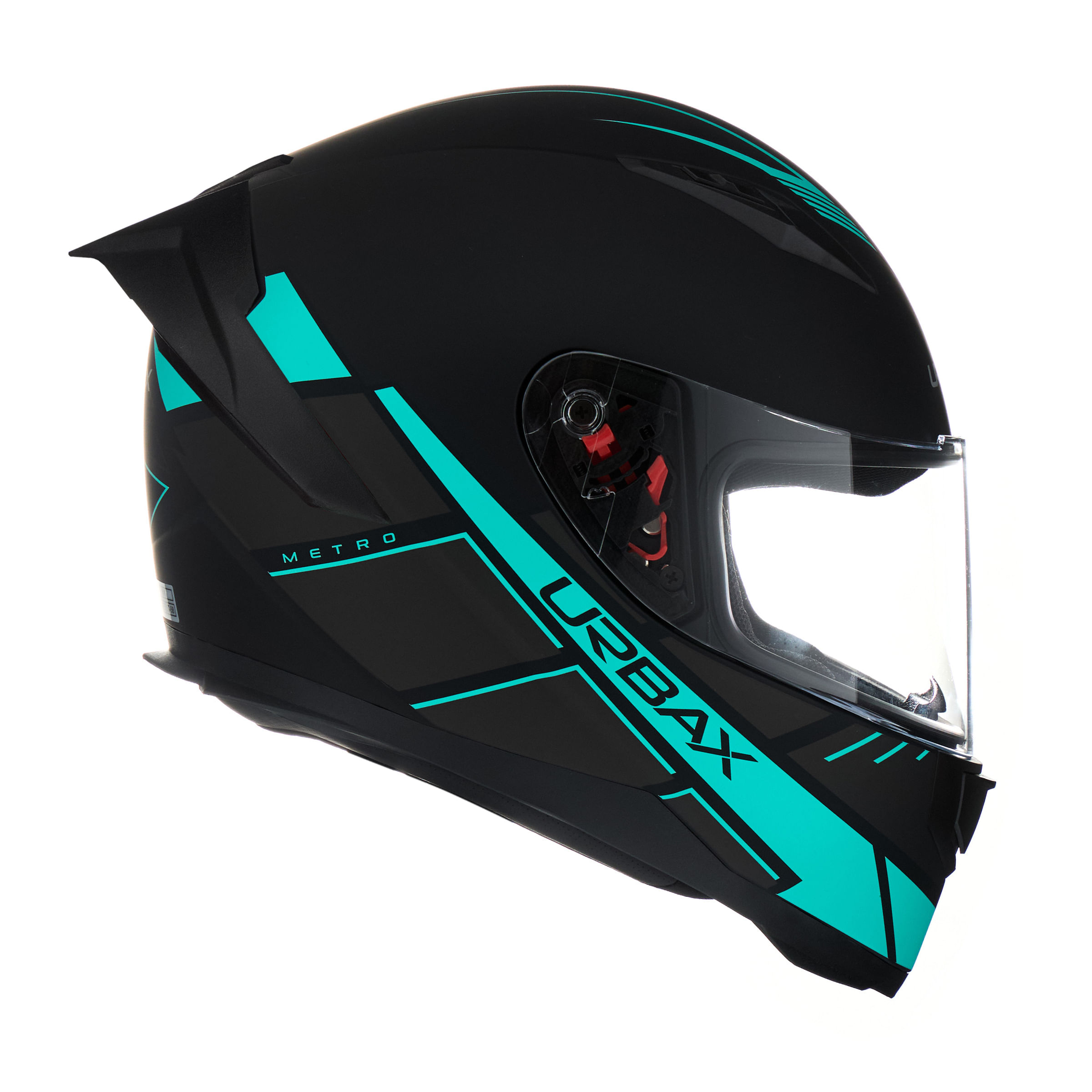 Casco Urbax 313 Ava Metro Negro / Verde / Mate