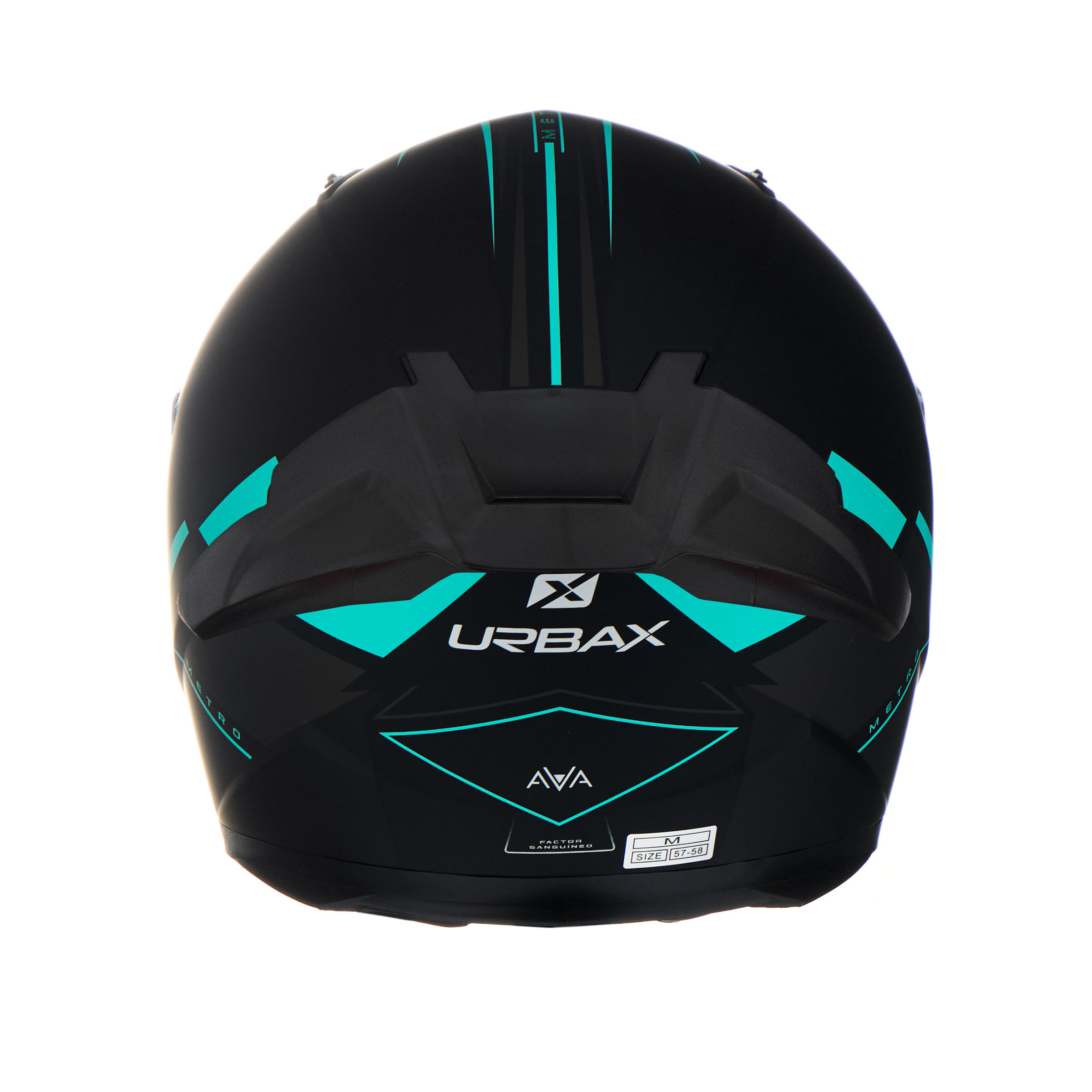 Casco Urbax 313 Ava Metro Negro / Verde / Mate